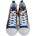 Personalized Couple Collage Style Photo Women s Mid-Top Canvas Sneakers View1