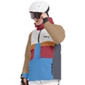 Personalized Mix Color Any Text Name Men s Pullover Zip Ski and Snowboard Waterproof Breathable Jacket View2