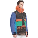 Custom Mix Pattern Logo Any Text Name Men s Pullover Zip Ski and Snowboard Waterproof Breathable Jacket View3