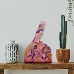 Pink Ribbon Japanese Wrist Knot Bag