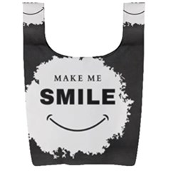 Black And White Simple Make Me Smile T Shirt 20250203 014057 0000 Foldable Shopping Bag
