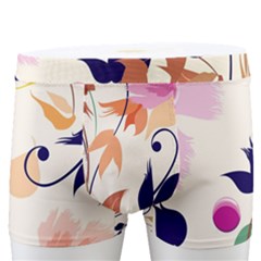 Abstract Floral Background Men s Boxer Briefs