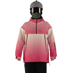 Cream Yellow To Crimson Red Linear Gradient Men s Ski And Snowboard Waterproof Breathable Jacket