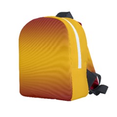 Burgundy Red To Amber Orange Bilinear Gradient Kids  Age 2-4 Lightweight Preschool Backpack