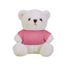 Burgundy Red To Coral Pink Bilinear Gradient Full Print Cuddly Teddy Bear