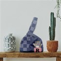 Personalized Any Text Pocket Cat with Denim Pattern Japanese Wrist Knot Bag View3