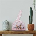 Personalized Any Text Checked Flower Pattern Japanese Wrist Knot Bag View1