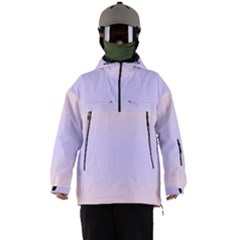 Pale Pink To Pale Violet Bilinear Gradient Men s Ski And Snowboard Waterproof Breathable Jacket