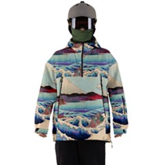 Wave Japanese Mount Fuji Ocean Men s Ski And Snowboard Waterproof Breathable Jacket