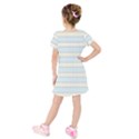 Personalized Any Text Lace Pattern With Rabbit Cake Kids  Short Sleeve Velvet Dress View2