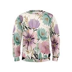 Flowers Pattern Floral Kids  Sweatshirt