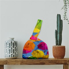Umbrella, Colorful, Positive, Sky, Rainbow Japanese Wrist Knot Bag