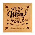 Personalized Best Mom in the World Name Wood Photo Frame Cube View2