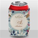 Personalized Spring Easter Initial Name Can Cooler View2