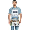 Personalized Stripes Pattern Photo Kitchen Apron Kitchen Apron View1