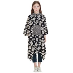 Gothic Leaf Pattern 5 Kids  Hooded Rain Ponchos