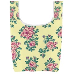 Retro 1880s Flowers Pattern 8 Foldable Shopping Bag
