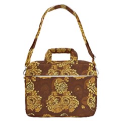Mid Century Retro Floral 1970s 1960s Pattern 95 Macbook Pro 15  Shoulder Laptop Bag