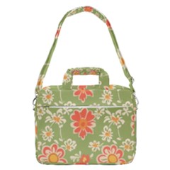 Retro 40s 50s Mexico Flowers Pattern 3 Macbook Pro 15  Shoulder Laptop Bag