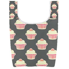 Retro 40s 50s Cupcake Pattern 4 Foldable Shopping Bag