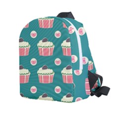 Retro 40s 50s Cupcake Pattern 2 Kids  Age 2-4 Lightweight Preschool Backpack
