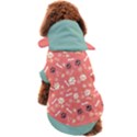 Custom Color Dog Print Pattern Name Any Text Dog Coat View2