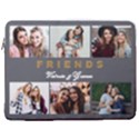Personalized 6 Photo Friend Name Laptop Sleeve Case with Pocket 17  Vertical Laptop Sleeve Case With Pocket View1