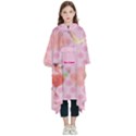 Personalized Name Flamingo Kids  Hooded Rain Ponchos View1