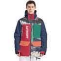 Custom Mix Color Any Text Name Men s Multi Pockets Zip Ski and Snowboard Waterproof Breathable Jacket View1