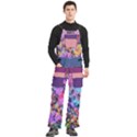 Custom Mix Color Any Text Name Men s Side Zip Front Pouch Ski And Snowboard Bib Pants	 View3