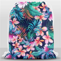 Hawaiian Flowers Hawaii Drawstring Bag (large)