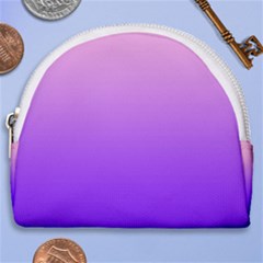 Cotton Candy Pink To Indigo Violet Linear Gradient Horseshoe Style Canvas Pouch
