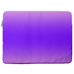 Cotton Candy Pink To Indigo Violet Bilinear Gradient 17  Vertical Laptop Sleeve Case With Pocket