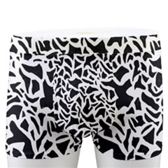 Black White Giraffe Pattern Men s Boxer Briefs