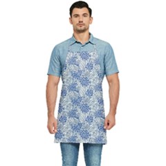 Blue Roses Kitchen Apron