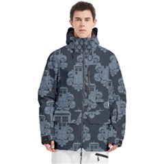 Dr Who Tardis Pattern Men s Multi Pockets Zip Ski And Snowboard Waterproof Breathable Jacket