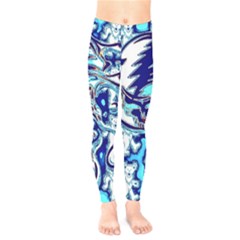 Trippy Dippy Bears Blue Dancing Greatful Dead Skull Steal Your Face Kids  Leggings