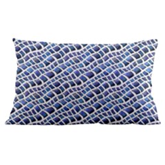 Blue Snake 16 x24  Lumbar Throw Cushion Case (two Sides)