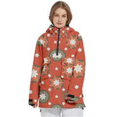 Background Abstract Women s Pullover Zip Ski And Snowboard Waterproof Breathable Jacket