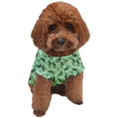 Leaves Pattern Texture Seamless Dog T-shirt
