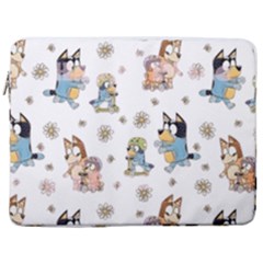 Bluey, Bluey Merch, Bluey Pattern, Bluey Bluey, Bingo, Bluey Design, Bluey Dog 17  Vertical Laptop Sleeve Case With Pocket