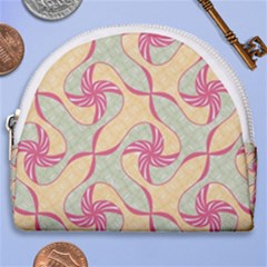 Abstract Pattern Design Scrapbooking Horseshoe Style Canvas Pouch
