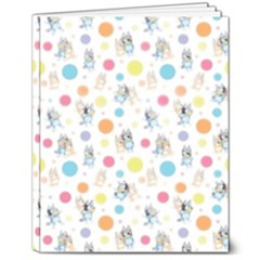 Bluey, Bluey Merch, Bluey Pattern, Bluey Bluey, Bingo, Bluey Design, Bluey Dog 8  X 10  Hardcover Notebook