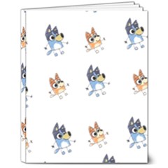 Bluey, Bluey Merch, Bluey Pattern, Bluey Bluey, Bingo, Bluey Design, Bluey Dog 8  X 10  Hardcover Notebook
