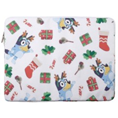 Bluey, Bluey Merch, Bluey Pattern, Bluey Bluey, Bingo, Bluey Design, Bluey Dog 17  Vertical Laptop Sleeve Case With Pocket