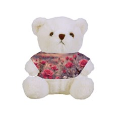 Roses Flower Field Sunset Nature Full Print Cuddly Teddy Bear