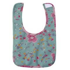 Mid Century Retro Floral 1970s 1960s Pattern 79 Baby Bib