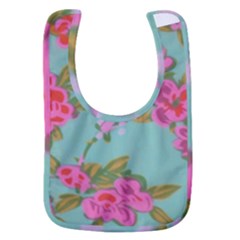 Mid Century Retro Floral 1970s 1960s Pattern 81 Baby Bib