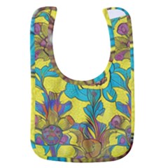 Mid Century Retro Floral 1970s 1960s Pattern 60 Baby Bib