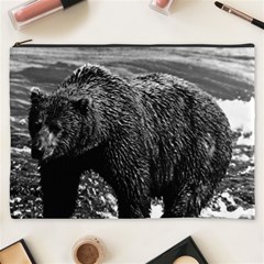 Vintage Usa Alaska Brown Bear 1970 Cosmetic Bag (xxxl)
